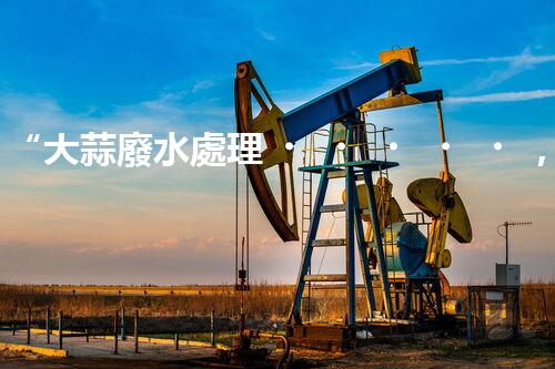 “大蒜廢水處理，綠色環(huán)保新篇章”